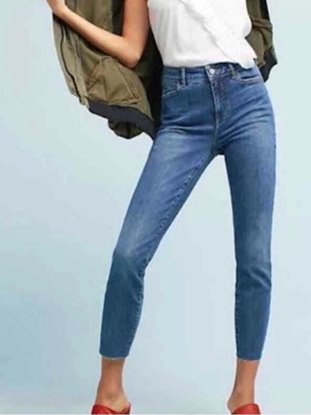Anthro Pilcro and the Letterpress- Blue Women’s Straight Jeans- Size 32